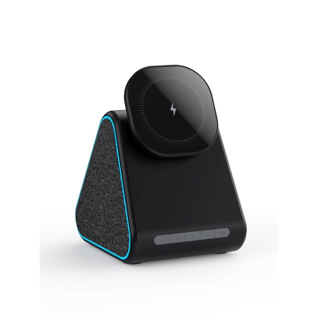 Hot Sale for Magnetic Phone Stand for 5.0 Speaker 15W Fast Charging Wireless Charger for iPhone 17 & Smart Watch