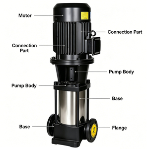 For Water <b>Pump</b> High OEM 7.5/5.5 4 Inch Vertical Multistage Centrifugal <b>Pump</b> - Product Image 4