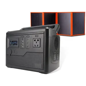 1000w Power Station Jump Start Outdoor Camping Backup Energy Storage System Solar Charging Station Rechargeable