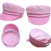 Sombreros de Fiesta para Despedida de Soltera con Insignia de Ancla y Gorra de Capitán Rosa Claro al por Mayor para Mujeres