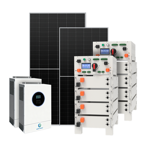 Kit complet de système d'énergie solaire hybride hors réseau 40 <span class=keywords><strong>Kva</strong></span> 20Kva 61kw 100kw 120 <span class=keywords><strong>kwh</strong></span> Système d'énergie solaire complet hybride - Product Image 1