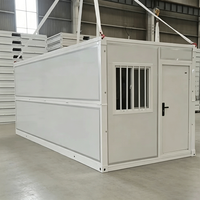 Maison préfabriquée pliable et portable pour l'hiver, mini-maison mobile extérieure à montage rapide, conteneur pliant préfabriqué