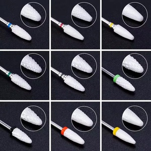 1 unidad de brocas de cerámica profesionales para uñas, para eliminar esmalte en gel y piel muerta, fresas eléctricas para limpiador de uñas eléctrico - Product Image 6