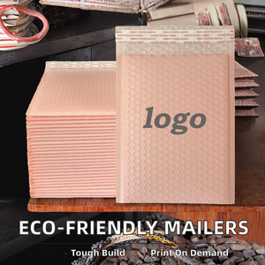 Túi vận chuyển bong bóng sinh học phân hủy hoàn toàn, có thể tái chế, in tùy chỉnh màu đen, kiểu túi bong bóng dành cho quần áo - Product Image 2