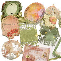 Ensemble de 10 papiers vintage pour collage à feuilles mobiles, style européen, matériel décoratif pour scrapbooking