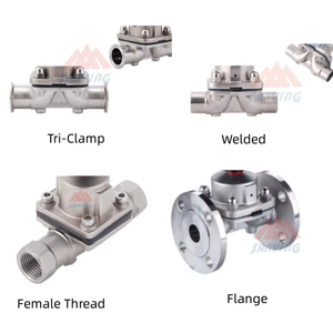 दवा/खाद्य एस्प्टिक के लिए नियंत्रण वाल्व के लिए सैनिटरी स्टेनलेस स्टील316 एल न्यूमेटिक डायाफ्राम - Product Image 5