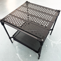 Table portable d'extérieur, table pliante légère, fabriquée en fibre de carbone et aluminium, pour la randonnée, les voyages, le camping, les pique-niques