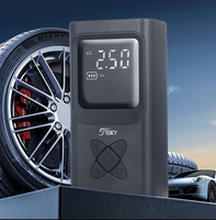 Gonfleur de pneus sans fil, Powerbank, matériau ABS, mini pompe électrique, gonflage rapide, moniteur de pression des pneus 12V, affichage numérique