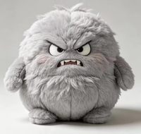 Groothandel Op Maat Gemaakte Grumpy Furry Monster Pluche, Hoogwaardig Gevormde Pluche Pop, OEM ODM met CE EN71 Certificering