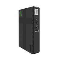 Mini UPS Portátil con Pantalla LED, Salida de 5V 12V 9V, 50-60HZ, Batería de Litio, Sistema de Alimentación Ininterrumpida para Enrutadores Wi-Fi