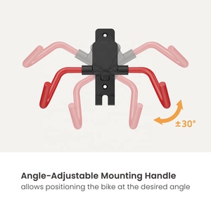 Support de rangement <span class=keywords><strong>horizontal</strong></span> réglable, support de rangement <span class=keywords><strong>mural</strong></span> pour <span class=keywords><strong>vélo</strong></span>, pour garage intérieur. - Product Image 2