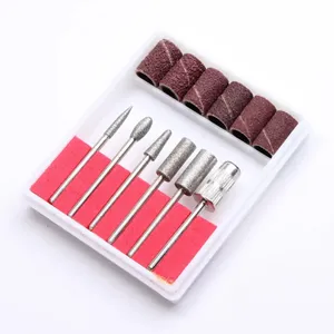Kit Profesional de 6 Piezas de Brocas para Uñas, Fresas Rotatorias y Lima de Acero para Manicura y Pedicura - Product Image 1