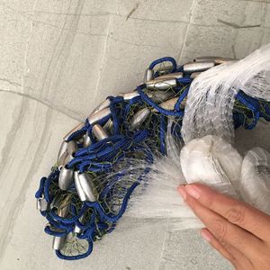 Filet de pêche à la main de 7,2 m de diamètre pour la pêche <span class=keywords><strong>en</strong></span> <span class=keywords><strong>mer</strong></span> avec poids de plomb <span class=keywords><strong>en</strong></span> zinc véritable lourd - Product Image 5