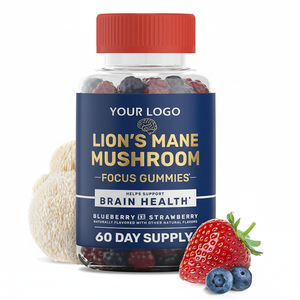 مكملات غذائية عضوية من مستخلص فطر عرف الأسد، حلوى نباتية بعلامة تجارية خاصة لتحسين التركيز والوظائف الدماغية - Product Image 1