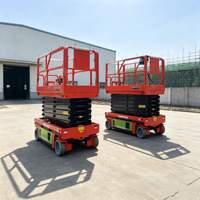 Plateforme élévatrice à ciseaux à prix abordable, hauteur de travail automatique 4m 6m 8m 10m 12m 14m 16m, type fourche, pour réparation de bâtiments, certifiée CE, directement de l'usine