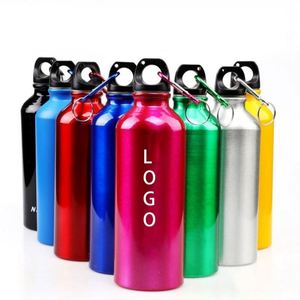 Botella de Agua Deportiva de Aleación de Aluminio, Portátil, Ligera, Promocional, con Logotipo Personalizado al por Mayor, para Ciclismo, Senderismo y Camping, con Filtro - Product Image 1