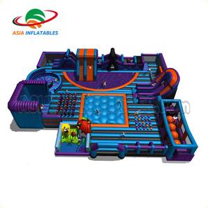 Nuevo <span class=keywords><strong>Parque</strong></span> Temático de desafío rojo inflable al aire libre para juegos deportivos interactivos - Product Image 6
