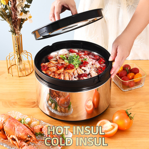 <span class=keywords><strong>Set</strong></span> di <span class=keywords><strong>3</strong></span> Pezzi in Acciaio Inox 201 a Doppia Parete per Mantenere il Calore, <span class=keywords><strong>Set</strong></span> di Casseruole Termiche - Product Image 6