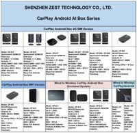 ZESTECH Factory 5 Couleurs Qual comm QCM6125 Octa-core DDR 8 + 128G WIRELESS Carplay streaming box 4G/WIFI Android ai box