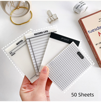Blocs-notes adhésifs transparents en PET, imperméables, pour marquage, planification, notes, grilles et enregistrements – Idéaux pour la rentrée scolaire