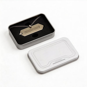 Boîte de rangement rectangulaire en métal durable de haute qualité pour petits outils, fournitures de bureau, pinces à papier et épingles. - Product Image 2