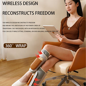 Alat pijat betis tanpa kabel, pereda nyeri sirkulasi udara listrik Led kompresi udara kaki kantung udara alat pijat - Product Image 3
