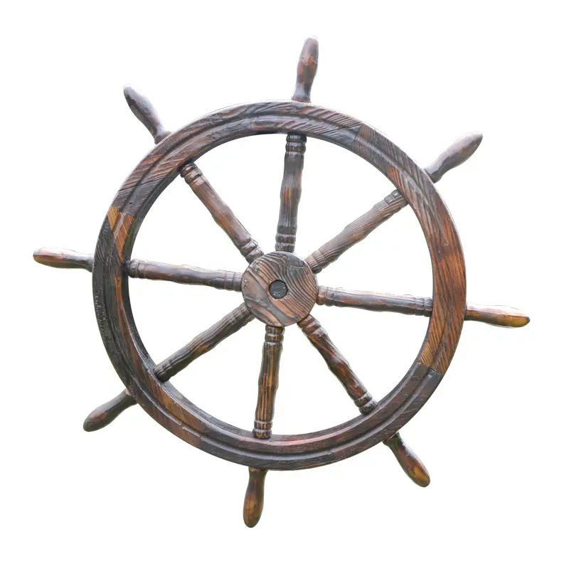 Настенные Подвески с якорем в виде руля, стильное морское ремесло, деревянное украшение для стен в средиземноморском стиле