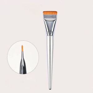 Brocha de maquillaje de cabeza plana al por mayor con etiquetado, para usar con brocha de afeitar, no para aplicar base, polvo ni corrector facial - Product Image 1