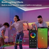 Aipin Contrôleur universel PWM pour bande LED RGB avec contrôle par application Zigbee, 4 zones, télécommande, DC 12/24V, IP20, 30M, 360W, CE, Garantie 2 ans