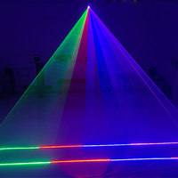 Lumière de scène laser d'animation couleur pleine, activée par le son, effet rotatif RGB disco, lampe pour bar, club, DJ, fête, éclairage de piste de danse