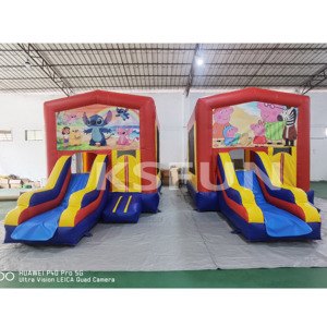 Castillo Inflable Super <span class=keywords><strong>Mario</strong></span> con Pancartas Personalizadas Extraíbles de Velcro, Castillo Inflable con Tobogán, Brincolines Inflables para Fiestas - Product Image 4