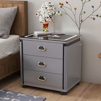 Meubles de chambre à coucher d'hôtel de luxe prix d'usine Table de chevet intelligente personnalisée