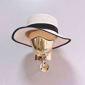 Vente en gros de tête de mannequin femme or Cheveux humains casquettes affichage tête de mannequin à montage mural <span class=keywords><strong>chauve</strong></span> pour chapeau - Product Image 5