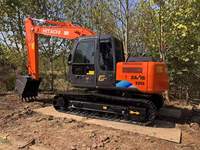 Excavatrice sur chenilles d'occasion Hitachi ZX120 12 tonnes ZAXIS 120 avec moteur CAMC et pompe hydraulique Denison, haute capacité de creusement