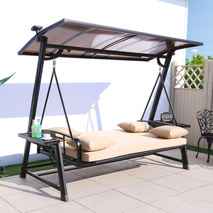 Venta Directa de Fábrica, Silla Columpio de Aluminio para Patio y Jardín, 4 Plazas, con Tira de Luces LED, <span class=keywords><strong>Hamaca</strong></span> para Exteriores, para Patio o <span class=keywords><strong>Terraza</strong></span> - Product Image 3