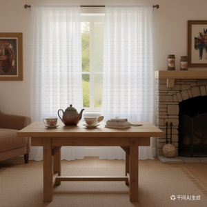 Tela para Cortinas Transparentes, Jacquard Cuadrado Clásico, Filtro de Luz, Decoración Moderna para el Hogar, Tela Transparente para Cortinas Personalizadas - Product Image 6