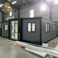 Maison Modulaire Préfabriquée Complète en Conteneur Extensible de 40, 20 ou 30 pieds, Maison Préfabriquée pour Expédition, Deux Chambres, Casa Contenedor
