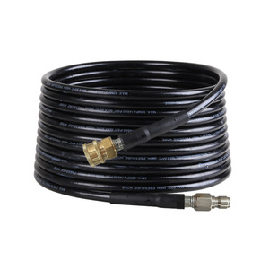 Tuyau de lavage de voiture haute pression Kaigongte, diamètre intérieur 6 mm, tuyau flexible en PVC noir avec raccords rapides - Product Image 1