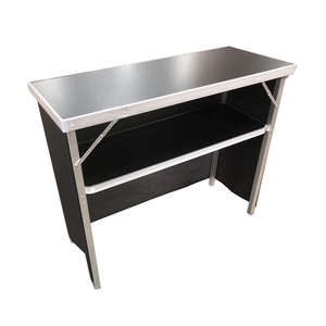 Table de bar/salle à manger pliante multifonctionnelle moderne pour l'extérieur et l'intérieur, avec jupe amovible, idéale pour les barbecues et les espaces extérieurs. - Product Image 2