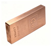 Barre de Cuivre d'Investissement 1000g 99,9% Cuivre Pur 1KG 2KG 3KG 5KG