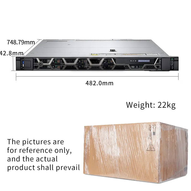 PowerEdge R650 R640 R650xs Server asli termurah rak 1U Xeon ERP penyimpanan Database perusahaan server kinerja tinggi