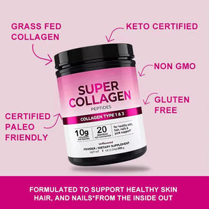 Poudre de Super Collagène Premium Végan Blanchissante de Type I & III Boisson Vitaminée pour la Peau les Cheveux les Ongles et les Articulations - Product Image 3