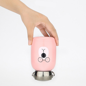 8ออนซ์สแตนเลสน่ารักน่ารักฉนวนกันความร้อนสองชั้นสำหรับเด็กทารกเก็บความเย็นพร้อมฝาที่จับ - Product Image 5