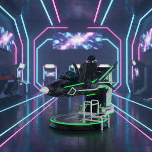Usine de Panyu, Guangdong : <span class=keywords><strong>Cinéma</strong></span> VR 9D, simulateur de vol intérieur, jeu d'aventure avion-hélicoptère, parc d'aventure, structure métallique, jardin - Product Image 2