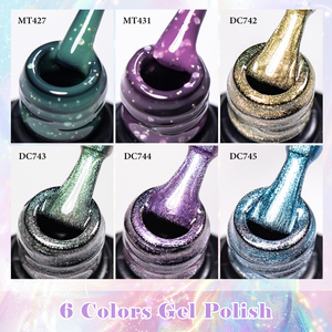 ชุดเจลทาเล็บแม่เหล็ก <span class=keywords><strong>MTSSII</strong></span> 6 สี 7 มล. สำหรับมืออาชีพ เจลทาเล็บแบบลูกแก้วแมวตาใส ชุดอุปกรณ์ทำเล็บเจลใส - Product Image 4