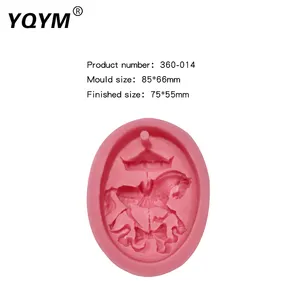 Carousel Sô Cô La Khuôn Fondant Bánh Trang Trí Có Thể Được Tùy Chỉnh Baking Silicone Bánh Khuôn