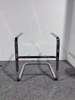 Cadre de chaise en fer chromé de qualité supérieure, robuste, avec accoudoirs assortis pour chaises de bureau et de café