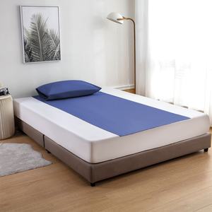 Drap plat de haute qualité, antistatique, anti-âge, antibactérien, avec design brodé, logo personnalisé, hôtel, 400TC, coton biologique - Product Image 5