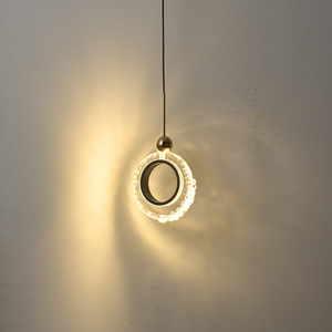 Italian High-End Bedroom Atmosphere Pendant <b>Light</b> Postmodern Luxury Small Pendant Crystal Earring High-end Pendant <b>Chandelier</b> - Product Image 6