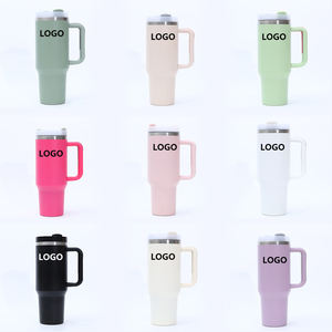 Bouteille isotherme portable en acier inoxydable de 40 oz à grande capacité, avec poignée et paille, isolation thermique de 12 à 24 heures – Meilleure vente - Product Image 1